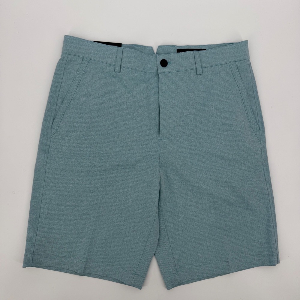 Dunning Golf Mens Stretch Performance Shorts Teal Blue D7S21H621 Size 32 NWT